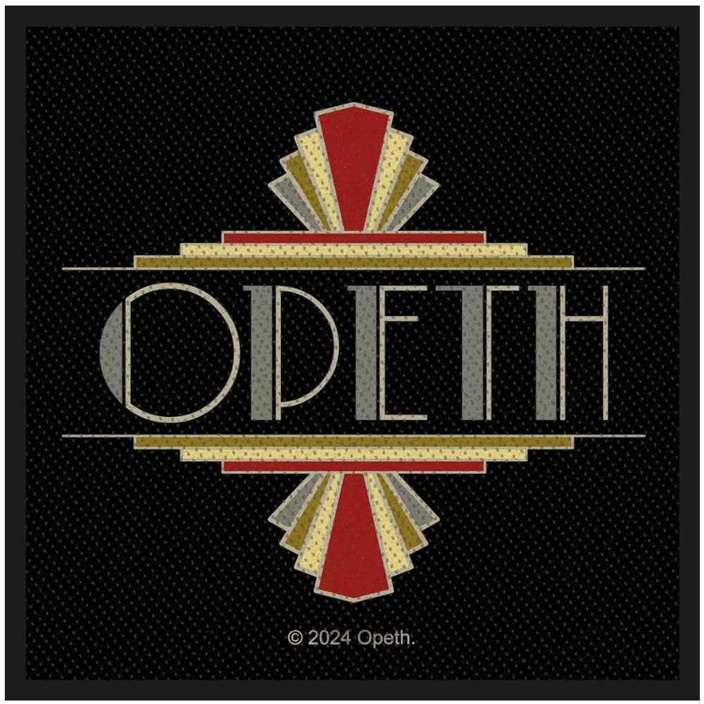 Opeth - Art Deco Logo Patch - Schwarz
